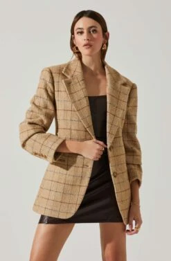 Carmen Strapless Faux Leather Mini Dress -Astr The Label Shop ACDR101787L DARKBROWN 4