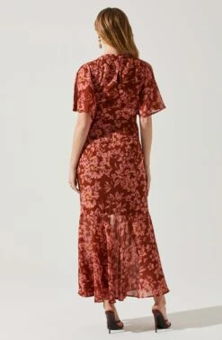 Kenzie Floral Maxi Dress 13 Kenzie Floral Maxi Dress -Astr The Label Shop ACDR101860DS RUSTFLORAL 6