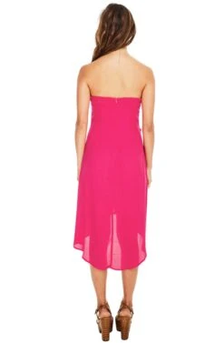 Josefina Midi Dress -Astr The Label Shop ACDR94517 PINK PUNCH 2A