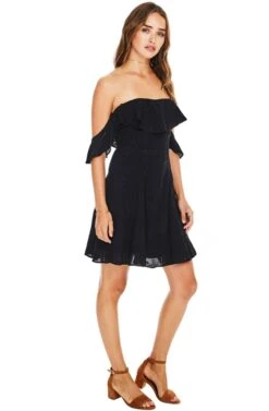 Sabina Off Shoulder Dress 13 Sabina Off Shoulder Dress -Astr The Label Shop ACDR94550 BLACK 3A