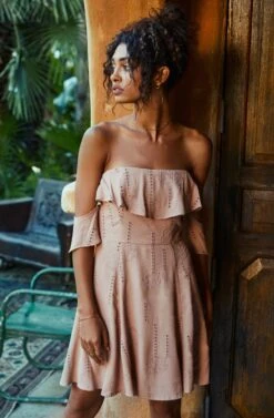 Sabina Off Shoulder Dress 16 Sabina Off Shoulder Dress -Astr The Label Shop ACDR94550 MAUVE 4