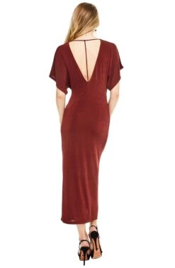 Kiera Dress -Astr The Label Shop ACDR94576 WINE 03