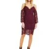 Giselle Lace Dress -Astr The Label Shop ACDR94688 WINE 01