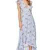 Lila Floral Dress -Astr The Label Shop ACDR95056 BLUE PEACH FLORAL 01