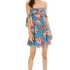 Courtney Floral Dress -Astr The Label Shop ACDR95233 BLUE MULTI FLORAL 01