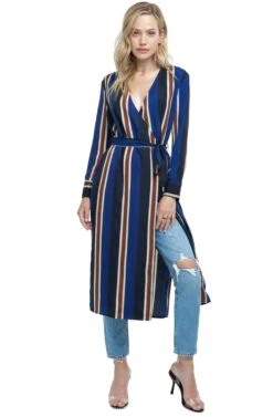 Long Sleeve Front Tie Dress