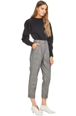 Elliot Pant 8 Elliot Pant -Astr The Label Shop ACP6469 GREY PLAID 02