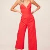 IZZY JUMPSUIT 1 IZZY JUMPSUIT -Astr The Label Shop ACP7092 RED 1A