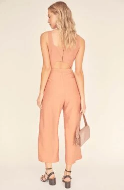 Chasse Wide Leg Jumpsuit 7 Chasse Wide Leg Jumpsuit -Astr The Label Shop ACP7105 BAKED CLAY 3A
