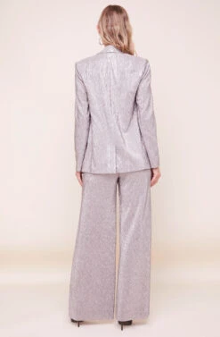 Aileen Wide Leg Plisse Pant -Astr The Label Shop ACP7192 PEWTER 8