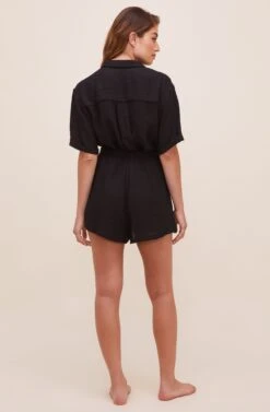 Evita Drawstring Shorts -Astr The Label Shop ACP7203 BLACK 6