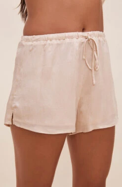 Rosabel Satin Tie Front Shorts 17 Rosabel Satin Tie Front Shorts -Astr The Label Shop ACP7208 CHAMPAGNE 3