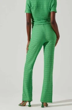 Zoey Seamed Split Hem Pants 27 Zoey Seamed Split Hem Pants -Astr The Label Shop ACP7253 GREEN 3