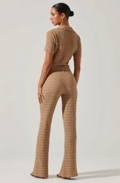 Zoey Seamed Split Hem Pants 19 Zoey Seamed Split Hem Pants -Astr The Label Shop ACP7253 TAUPE 4