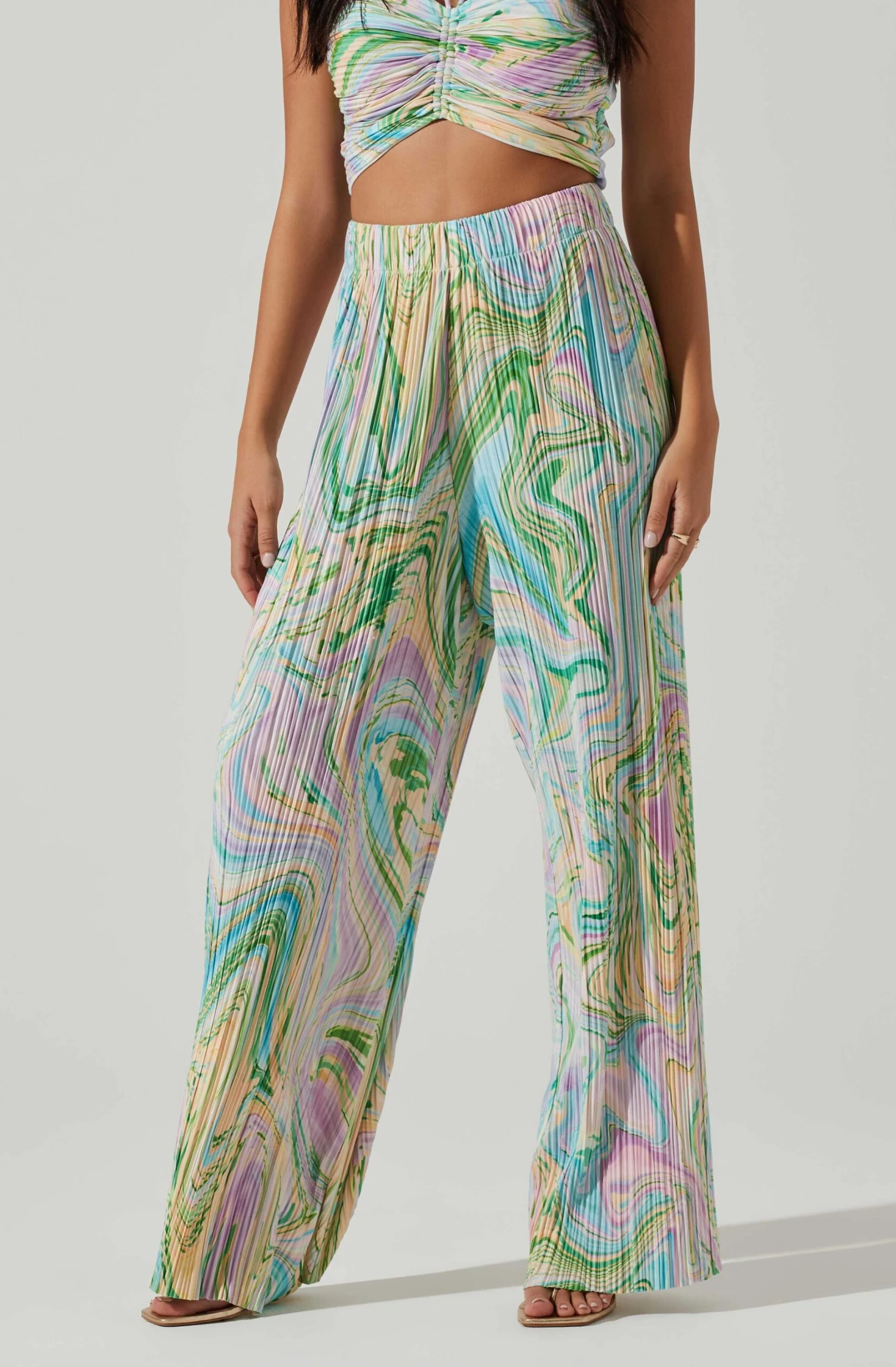Savine Ruched Tie Dye Pants 4 Savine Ruched Tie Dye Pants - Image 2