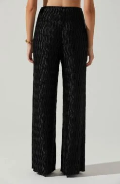 Savine Textured Pants -Astr The Label Shop ACP7259S BLACK 4