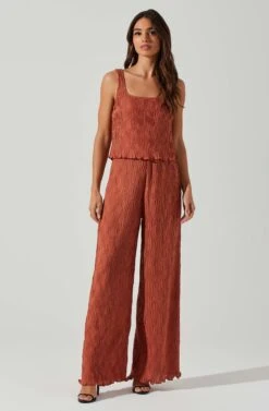 Janesa Wide Leg Pants 18 Janesa Wide Leg Pants -Astr The Label Shop ACP7267 RUST 1