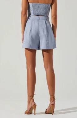 Jacinta High Waist Shorts 19 Jacinta High Waist Shorts -Astr The Label Shop ACP7268 SLATEBLUE 4