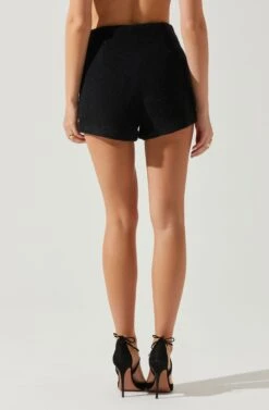 Rivka High Waist Shorts -Astr The Label Shop ACP7274B BLACK 4