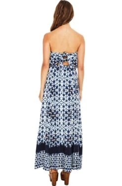 Mariel Skirt -Astr The Label Shop ACS8019 INDIGO TIE DYE 2A