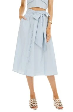 Shayla Midi Skirt -Astr The Label Shop ACS8079 FRENCH BLUE 00