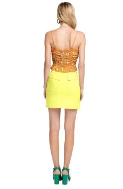 Wallace Mini Skirt 9 Wallace Mini Skirt -Astr The Label Shop ACS9018 LEMON DROP YELLOW 3 640768c7 bde6 48f9 a610 7295a3418425