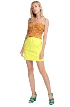 Wallace Mini Skirt 8 Wallace Mini Skirt -Astr The Label Shop ACS9018 LEMON DROP YELLOW 1 0564e601 2851 422e b5f3 8406170151ef