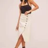 Eileen Midi Skirt 1 Eileen Midi Skirt -Astr The Label Shop ACS9026 NATURAL 2A