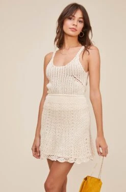 Koa Crochet Skirt -Astr The Label Shop ACS9048 NATURAL 2