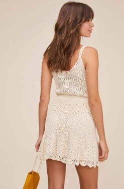 Koa Crochet Skirt -Astr The Label Shop ACS9048 NATURAL 6