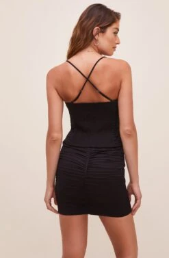 Reanna Pleated Mini Skirt 20 Reanna Pleated Mini Skirt -Astr The Label Shop ACS9060 BLACK 5