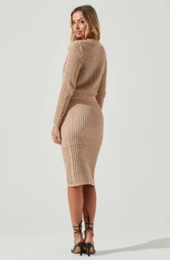 Halsey Crochet Midi Skirt -Astr The Label Shop ACS9084 NATURAL 2