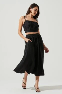 Terra Bella High Waist Midi Skirt