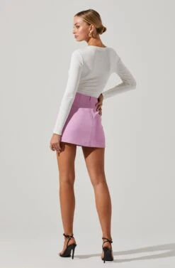 Laudine Mini Skirt 11 Laudine Mini Skirt -Astr The Label Shop ACS9110 PINK 6