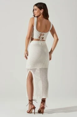 Carlina Crochet Midi Skirt -Astr The Label Shop ACS9118 WHITE 4 89f84320 c2c6 4929 95b4 ddc78260c4f7