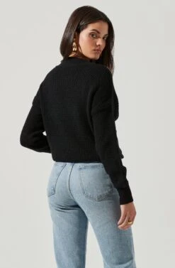 Stephanie Sweater -Astr The Label Shop ACT12303 BLACK 4