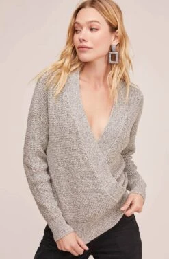 Stephanie Sweater -Astr The Label Shop ACT12303 HEATHER GREY 3