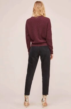 Stephanie Sweater -Astr The Label Shop ACT12303 WINE BLACK 5