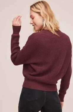 Stephanie Sweater -Astr The Label Shop ACT12303 WINE BLACK 6