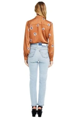 Madison Floral Top -Astr The Label Shop ACT12526 BRONZE FLORAL 03