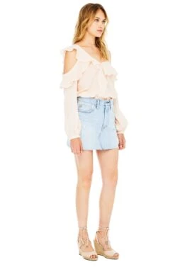 Paige Top -Astr The Label Shop ACT12986 POWDER PINK 02