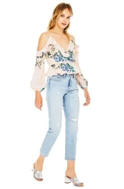 Grace Top -Astr The Label Shop ACT13217 BLUSH MULTI FLORAL 02