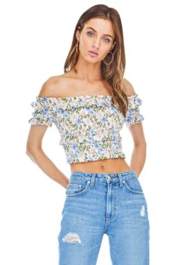 Tori Off Shoulder Crop Top
