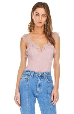 Lily Lace Bodysuit -Astr The Label Shop ACT13388 ROSE 00