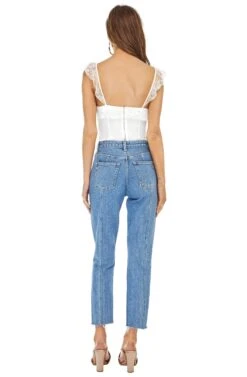 Lily Lace Bodysuit -Astr The Label Shop ACT13388 WHITE 03