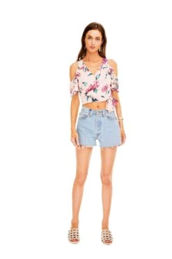 Lauren Top -Astr The Label Shop ACT13609 PINK MULTI FLORAL 1