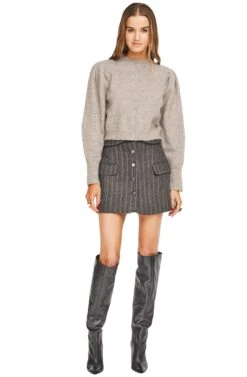 Erin Sweater -Astr The Label Shop ACT13713 GREY BLUSH 01