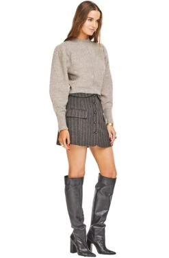 Erin Sweater -Astr The Label Shop ACT13713 GREY BLUSH 02