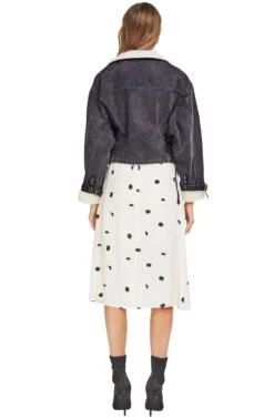 Jefferson Jacket -Astr The Label Shop ACT13717 BLACK WASH DENIM 03