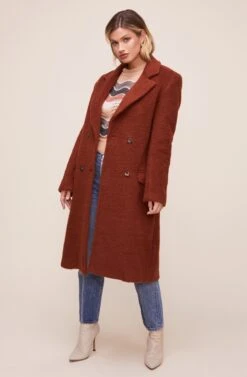 Blair Coat -Astr The Label Shop ACT13910B WARM CINNAMON 2